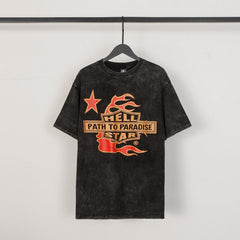 Hellstar T-Shirt Street Summer High-quality pure cotton high-street clothing