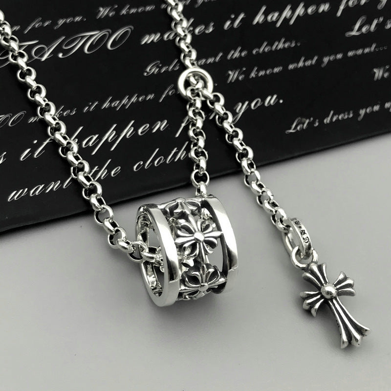 CHH Chrome heart Cross Necklace Cross Men's and Women's Collarbone Chains