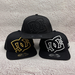 DC Classic Big Logo Embroidery Baseball Cap Skateboard Hip Hop Flat-brimmed Hat Sports Visor
