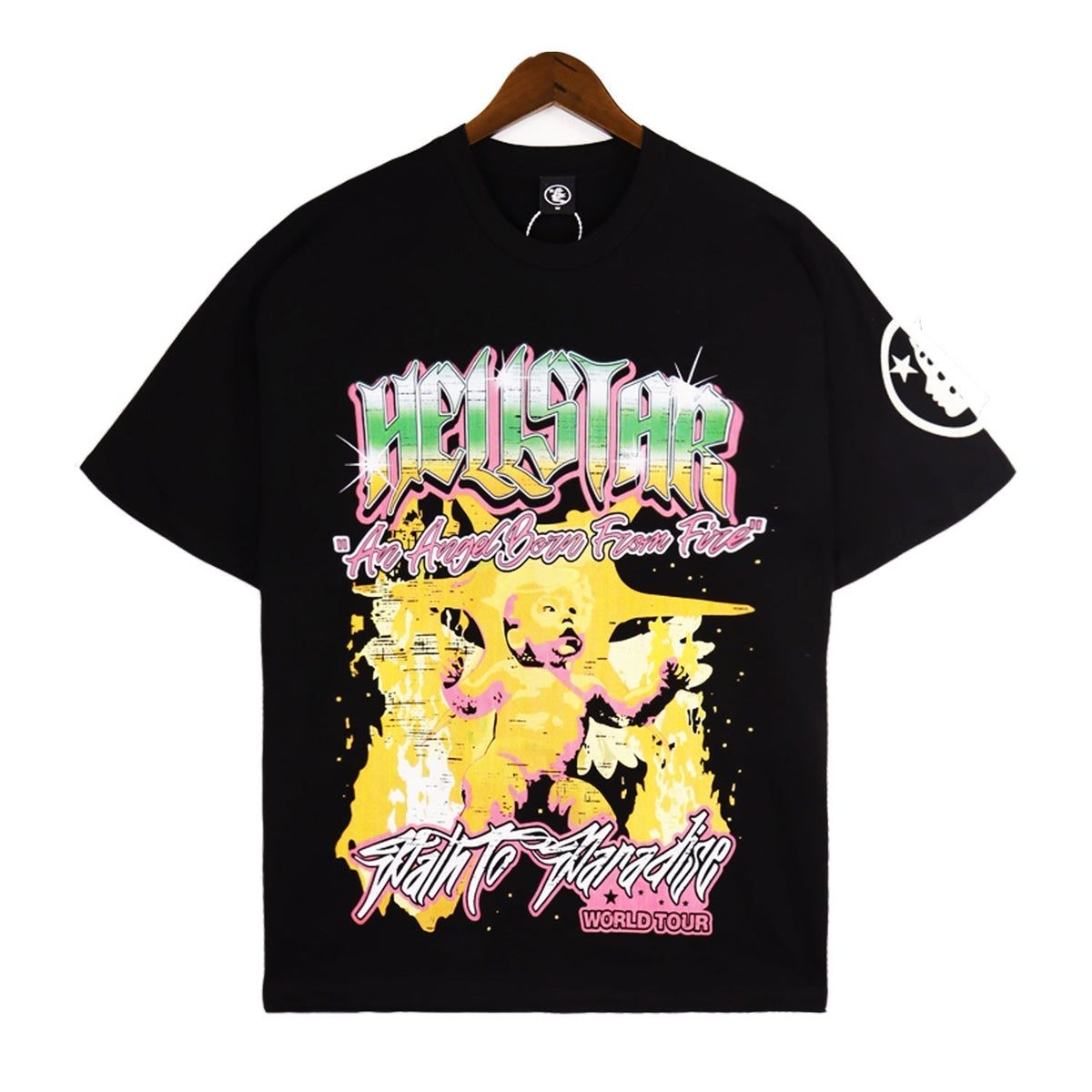 Hellstar T Shirt Angel Pure Cotton High-quality pure cotton high-street clothing