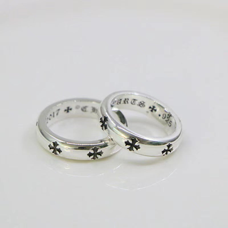 CHH Chrome heart Cross Ring Index Finger