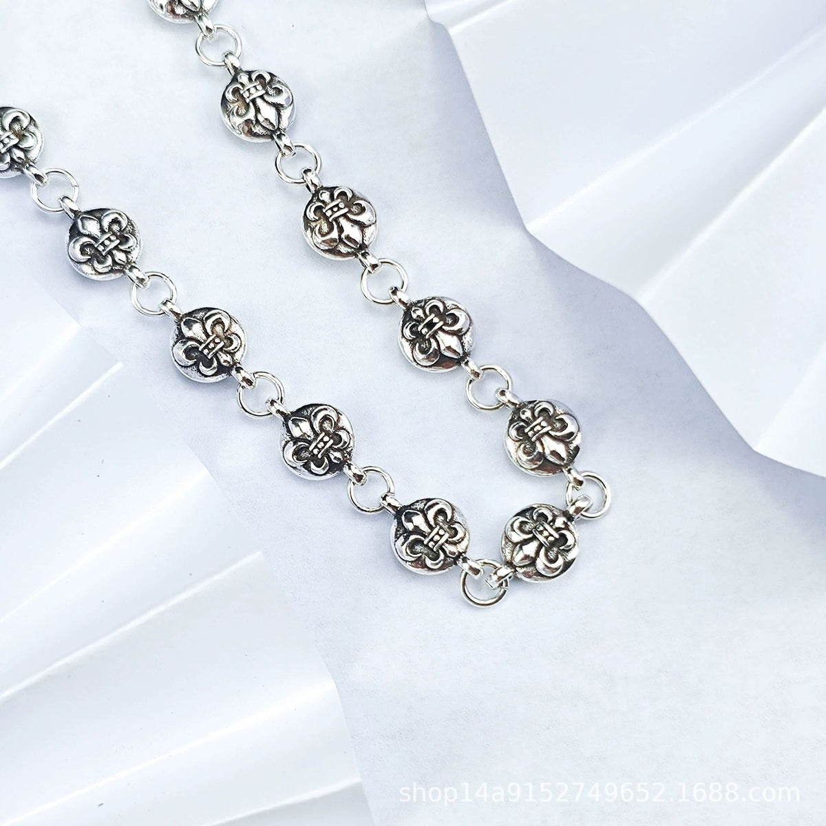 CHH Chrome heart Cross Necklace Cross Anchor Necklace Men's and Women's Coarse Cross Necklace