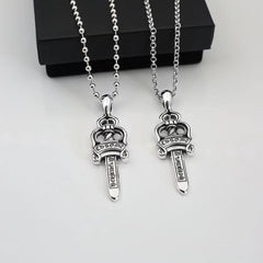 CHH Chrome heart Cross Necklace Cross Necklace Vintage Men's and Women's