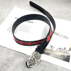 CHH Chrome Hearts belt with jeans y2k
