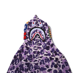 Ape Hoodie Taro Purple Embroidered Letters