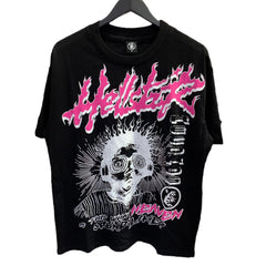 Hellstar T Shirt Technology Touching Image Printing Casual Loose High-quality pure cotton high-street clothing