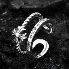 CHH Chrome heart Cross Ring