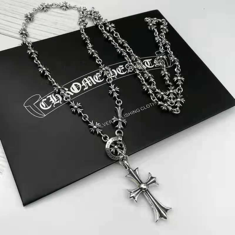 CHH Chrome heart Cross Necklace Men's and Women's Same Cross Necklace