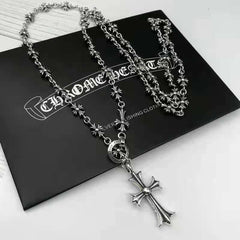 CHH Chrome heart Cross Necklace Men's and Women's Same Cross Necklace