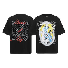 Hellstar T-Shirt Fashion Summer Short Sleeve T-Shirt High-quality pure cotton high-street clothing