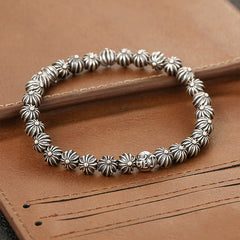 CHH Chrome heart Cross Bracelet Male Flower Ball