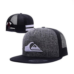 Trendy flat brimmed snapback hatsmen's and women's adjustable mesh hat
