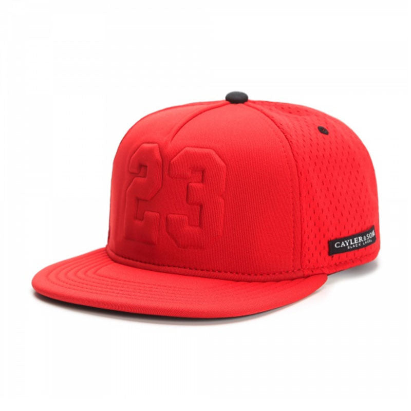 Trendy flat brimmed snapback hatsmesh quick-drying and breathable