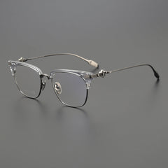 CHH Chrome Hearts Glasses Japanese fashion ultra-light pure titanium half-frame glasses frame