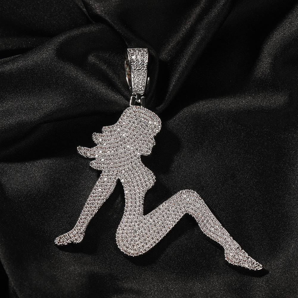 Jewelry Vintage Sexlady Pendant Necklace Spectrum St. Valentine's Jesus Pieces