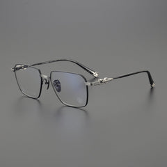 CHH Chrome Hearts Glasses Versatile Titanium Frame Ultra Light Box Frame Glasses Frame