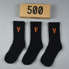 Mens Socks Big V Letter