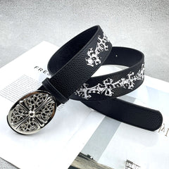 CHH Chrome Hearts belt with jeans y2k