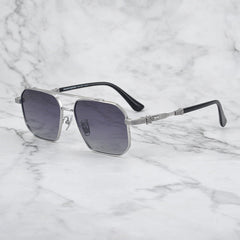 CHH Chrome Hearts Glasses Pure Titanium Double Beam Polygonal Myopia Glasses Frame & Sunglasses