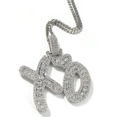 Jewelry Hip Hop Gummy Love XO Letter Pendant Men and Women Necklaces Word Up St. Valentine's Spectrum