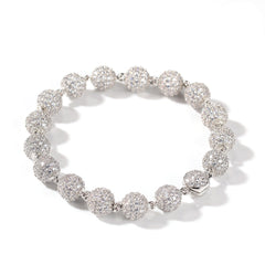 Bracelet Hip Hop Bracelet Microencrusted Zircon Beads Spectrum St. Valentine's