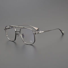 CHH Chrome Hearts Glasses Vintage Versatile Double Beam Large Frame Myopia Glasses Frame