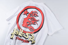 Hellstar T Shirt Hellstar Studios Globe tee High-quality pure cotton high-street clothing