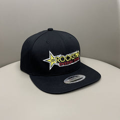 Rockstar Rockstar Flat Rim Hat American Street Trend Hip Hop Baseball Hat Off-Road Motorcycle Hat