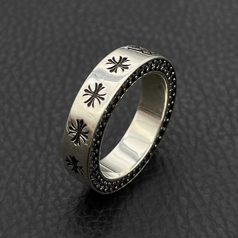 CHH Chrome heart Cross Ring