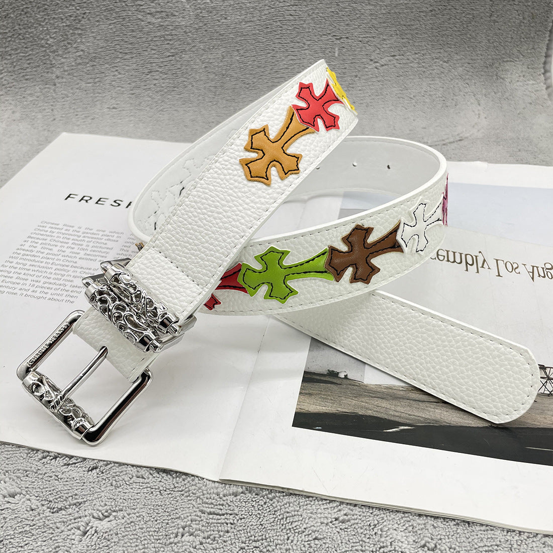 Chh Chrome Hearts Belt Embroidery Belt Male