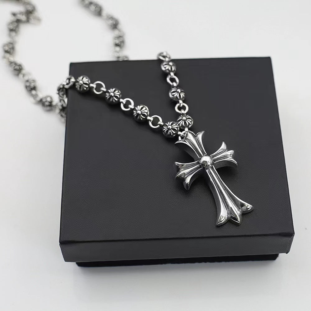 CHH Chrome heart Cross Necklace Vintage Cross Pendant