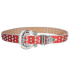 Hip-hop punk rhinestone belt kidsy2k five-pointed star decoration