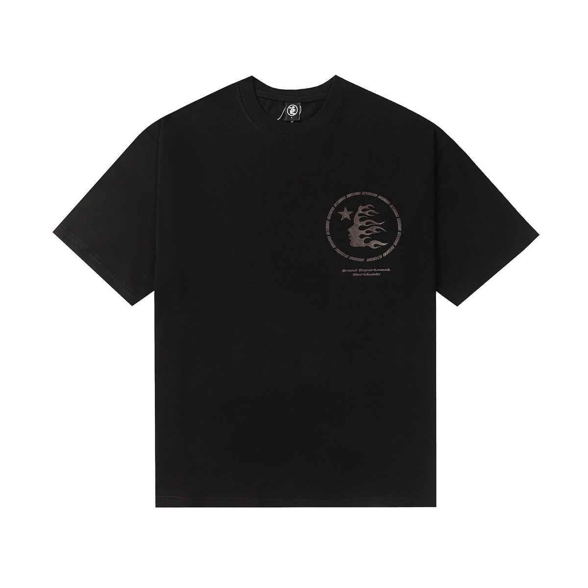 Hellstar T-Shirt Printed Men's Top Short Sleeve High-quality pure cotton high-street clothing