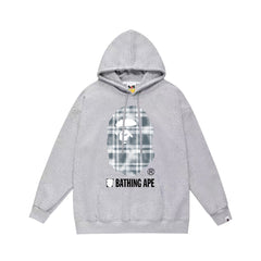 Bathing Ape Bape Hoodie Autumn/Winter Letter Print Loose Hoodie Pullover Ape Sweater