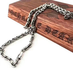 CHH Chrome heart Cross Necklace Vintage Men's and Women's Thickened Necklace