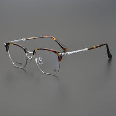 CHH Chrome Hearts Glasses Pure Titanium Vintage Fashion Half Frame Myopia Glasses Frame