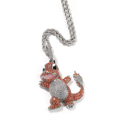 Jewelry Cartoon Dragon Pendant Copper Micro Zircon Animal Pok¨¦mon Spectrum