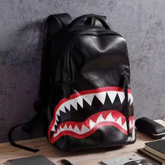 RIP ME OPEN Bag Shark teeth Shark backpack School bag for boys and girls Fashion large capacity Leisure travel trend