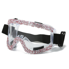Trendy punk glasses sand and dustproof