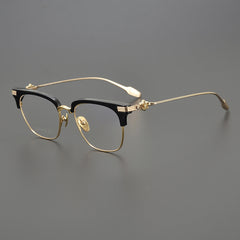 CHH Chrome Hearts Glasses Ultra Light Pure Titanium Fashion Half Frame