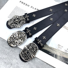 CHH Chrome Hearts Belt PU Rivet Vintage Belt