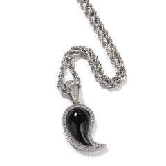 Jewelry Pendants Necklaces Vintage Copper Zircon Spectrum St. Valentine's