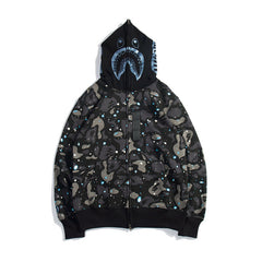 Bathing Ape Bape Hoodie Luminous Star Print Jacket