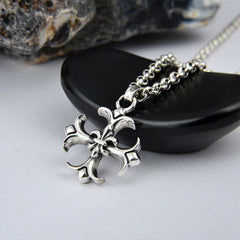 CHH Chrome heart Cross Necklace Cross Pendant for Men and Women