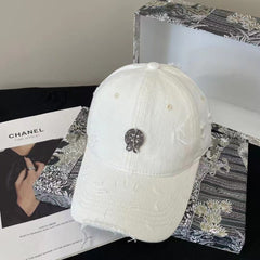 Chh Chrome Heart Hat Female Hip Hop Sun Hat Trendy Brand