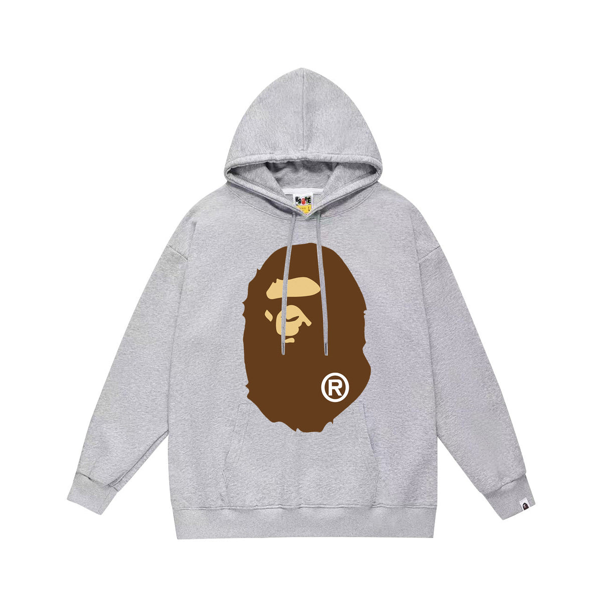 Bathing Ape Bape Hoodie Autumn/Winter Letter Print Loose Hoodie Pullover Ape Sweater
