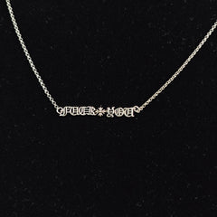 CHH Chrome heart Cross Necklace Retro Men's and Women's Simple Clavicle Chain