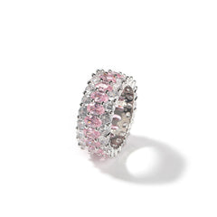 Rings Gummy Hip Hop Ring Copper Zircon Spectrum St. Valentine's