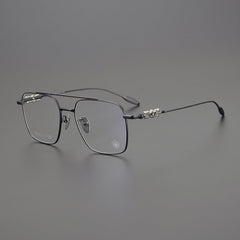 CHH Chrome Hearts Glasses Double Beam Ultra Light Titanium Frame Myopia Glasses Frame