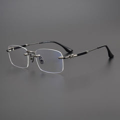 CHH Chrome Hearts Glasses Pure Titanium Frameless Business Myopia Glasses Frame